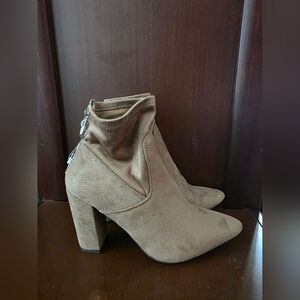 Brown Suede Ankle Boots